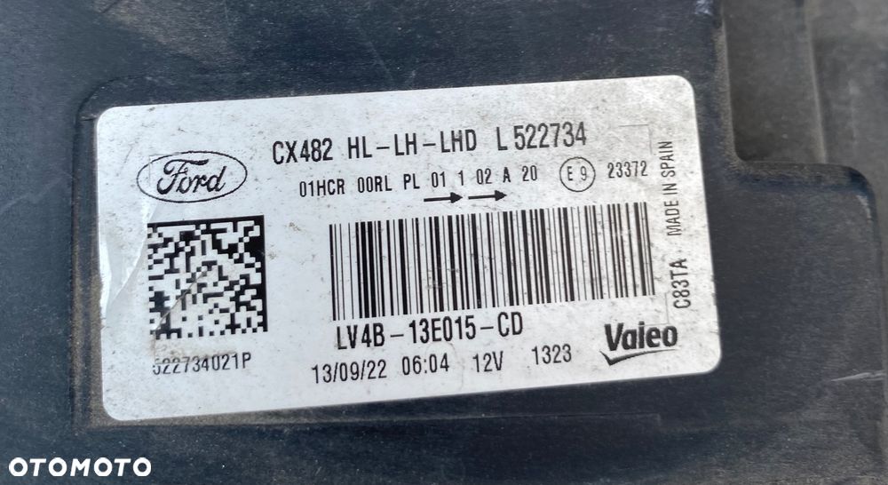 FORD KUGA 3 III MK3 LAMPA PRZEDNIA LEWA LED LEDOWA REFLEKTOR LEWY PRZEDNI PRZÓD LED  LEDOWY SOCZEWKA EUROPA LV4B-13E015-CD  LV4B13E015CD FULL LED - 13