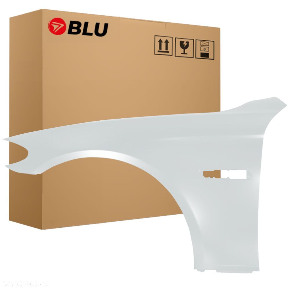 BLU Błotnik BMW 5 F10 F11 354 lewy srebrny 2010-2017 przód Titansilber - 1