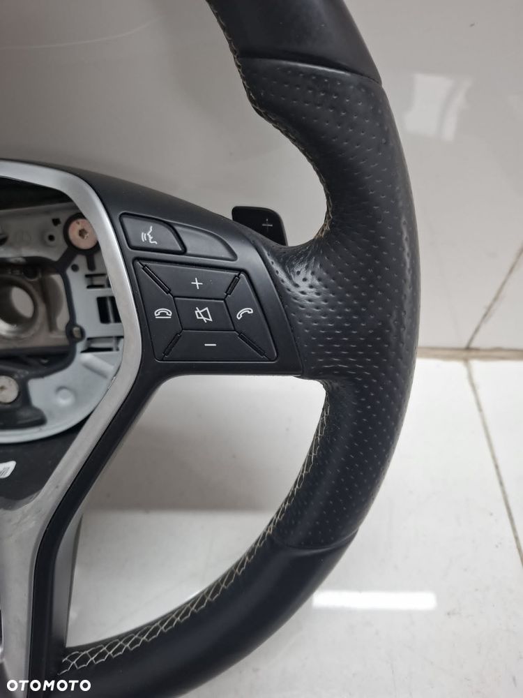 KIEROWNICA MULTIFUNKCYJNA MERCEDES W246 ŁOPATKI SKÓRA ŁADNA - 6