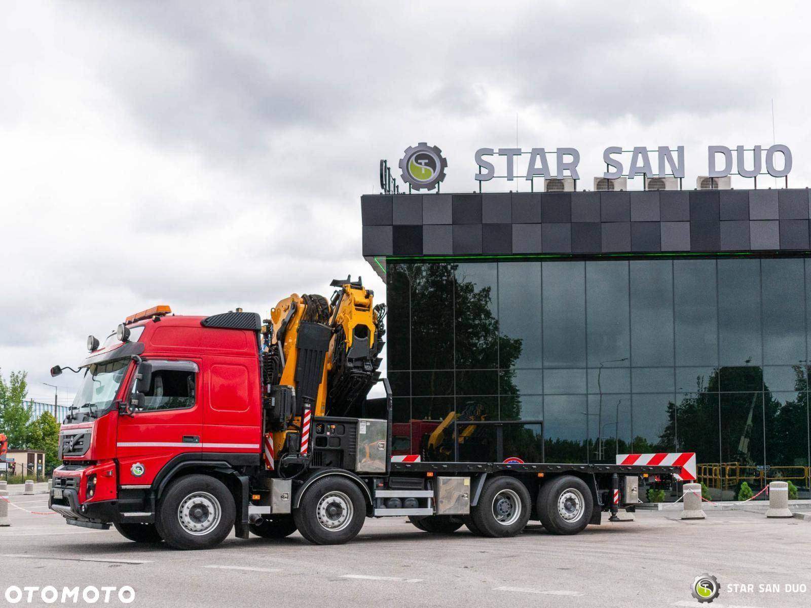 Volvo FMX 500 8x2 Effer 585 Fly Jib Wciągarka HDS Żuraw Crane - 14