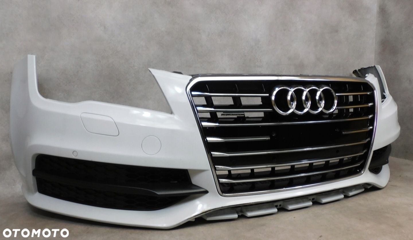AUDI A7 C7 4G8 S LINE ZDERZAK PRZÓD PRZEDNI KOMPLETNY PRZED LIFT - 5