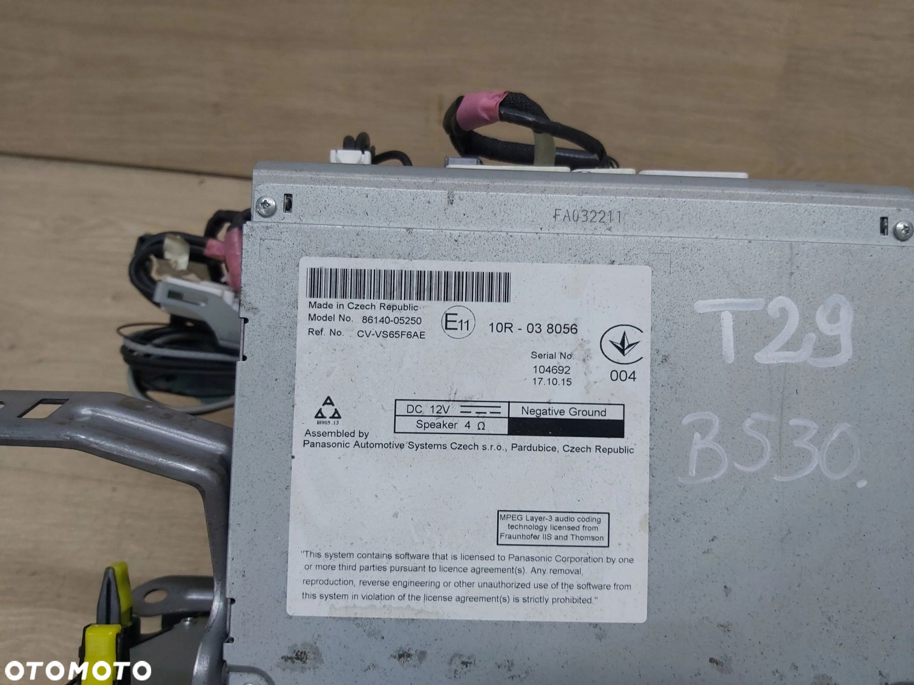 Toyota AVENSIS T27 LIFT Radio nawigacja Antena GPS moduł Harmann Kamerka - 5