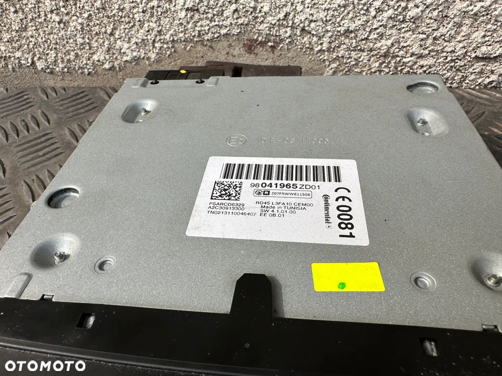 Radio CD Fabryczne Radioodtwarzacz Citroen Peugeot 301 C-Elysee - 2