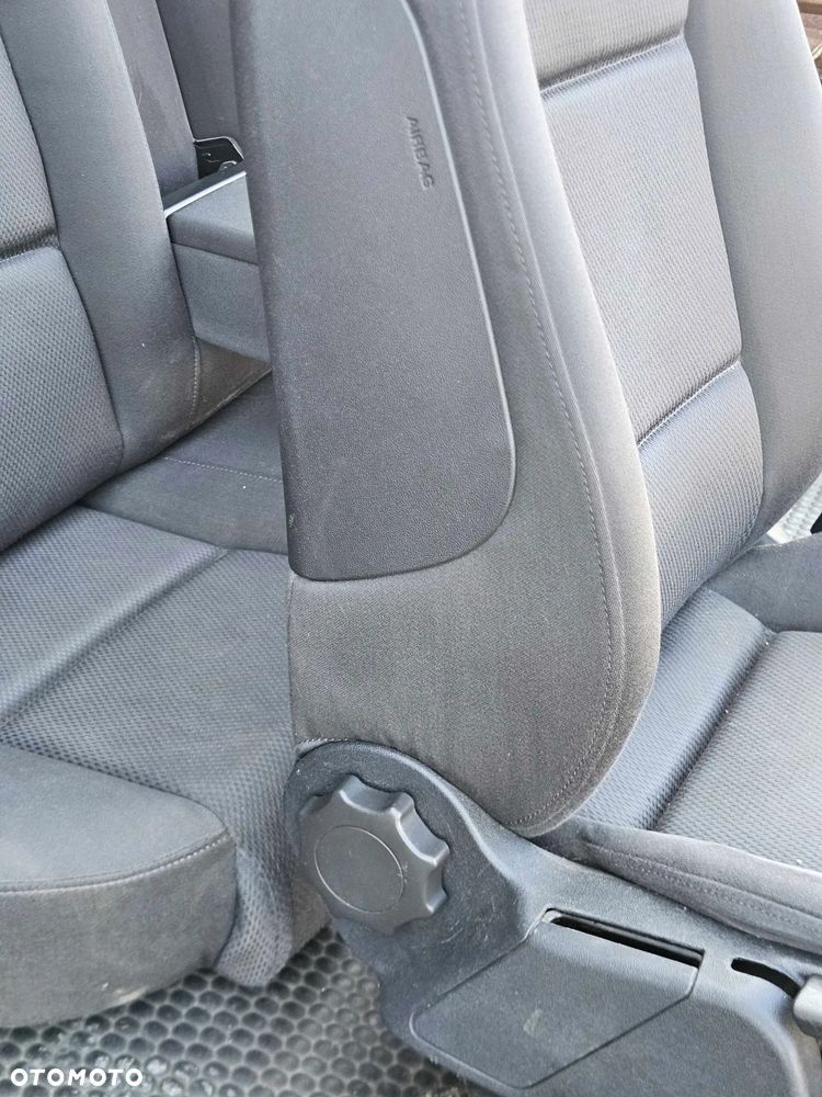 Fotele Fotel Kanapa Składana Welur Czarny Soul Podłokietnik Audi A4 B6 B7 Sedan Kombi Komplet - 22