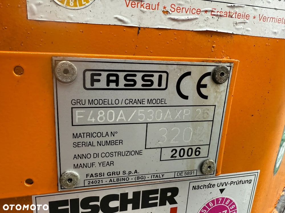 Palfinger HDS Fassi F530.A.26 6wysuwow,wciagarka pilot stabilizatory - 9