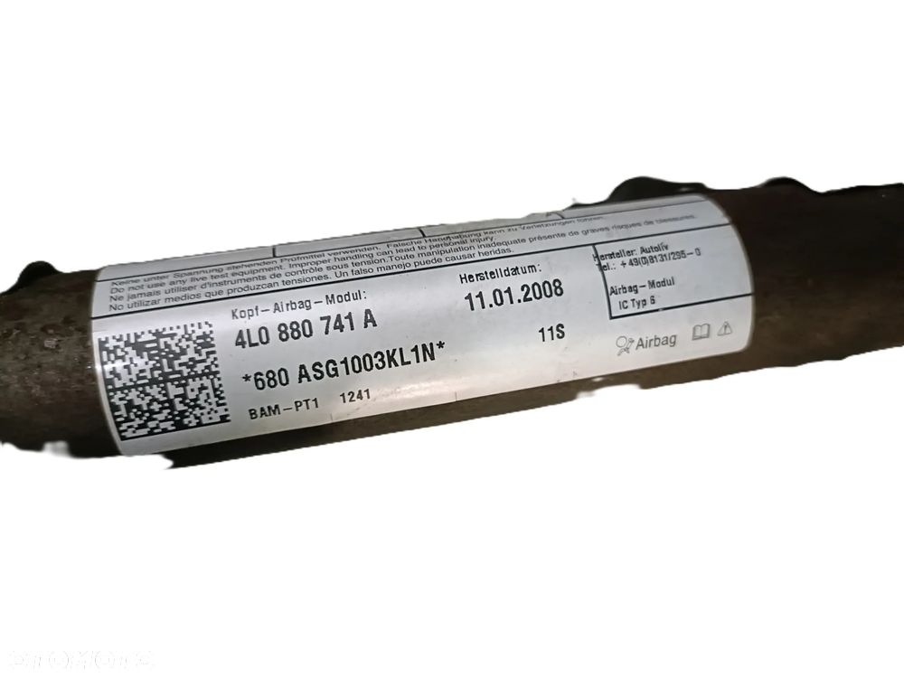 AUDI Q7 4L 05-15 kurtyna AIRBAG lewa 4L0880741A * - 2