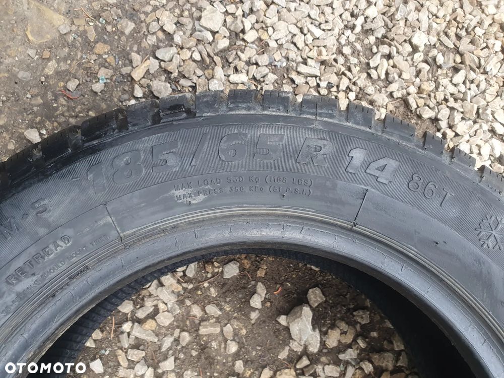 2x Opony zimowe 185 65 R14 Profil ZIMÓWKI PARA OPON 2020R 7.3 MM - 4