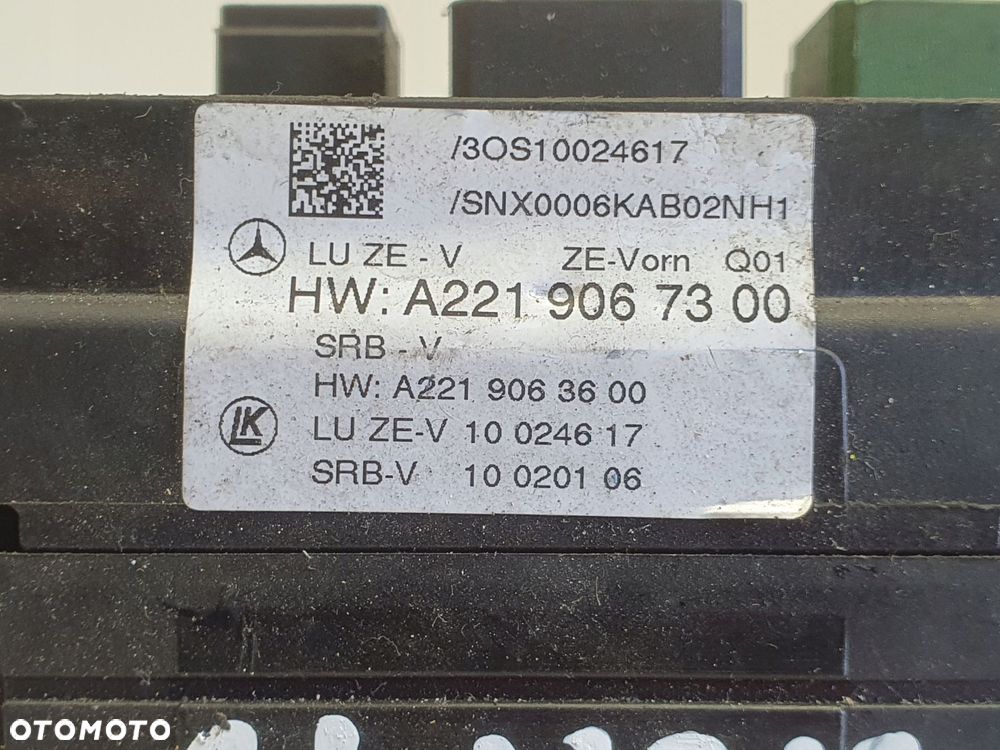 Mercedes C216 W216 CL63 SKRZYNKA BEZPIECZNIKÓW moduł SAM BSI A2219067300 - 6