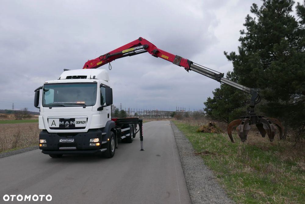MAN MAN TGS 28.440 6X2 TGA + PALFINGER EPSILON PALIFT HAKOWIEC Z HDS Z DŹWIGIEM DO ZŁOMU KONTENERÓW ODPADÓW - 24