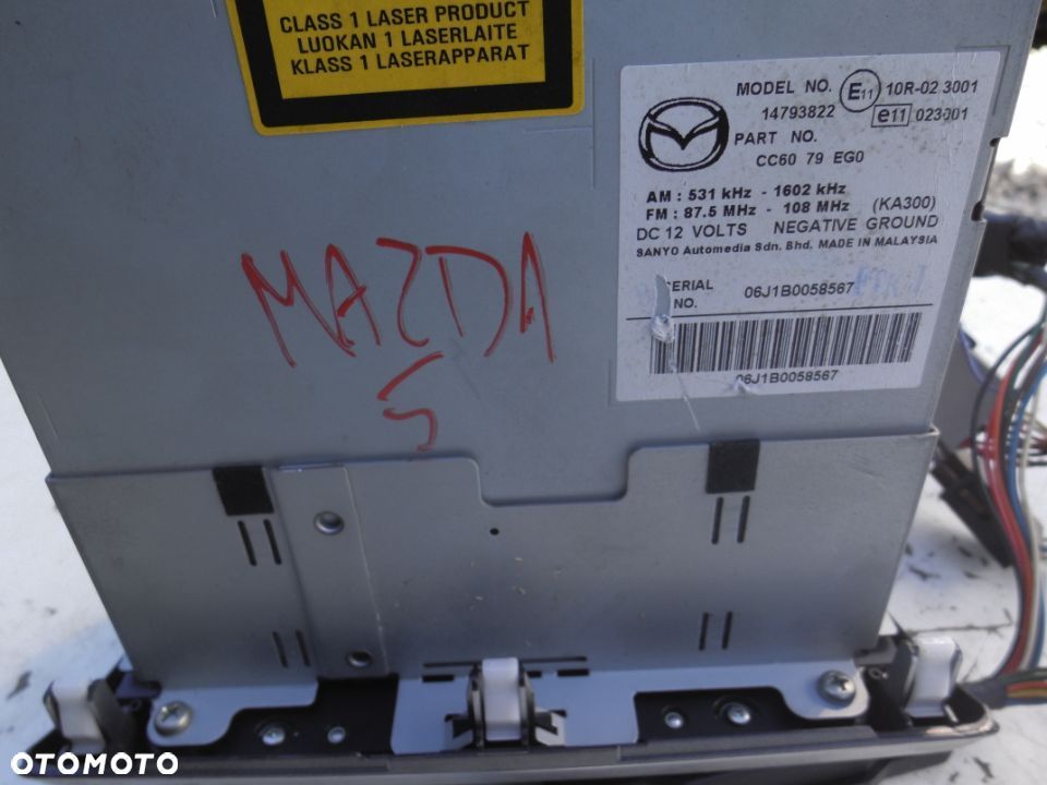 Radio CD Mazda 5 AM/FM - 2