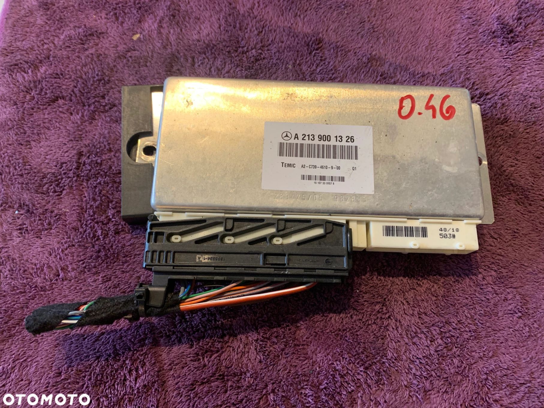 MODUŁ STEROWNIK ZAWIESZENIA PNEUMATYCZNEGO TEMIC MERCEDES E-KLASA W213 KOMBI A2139001326 - 1