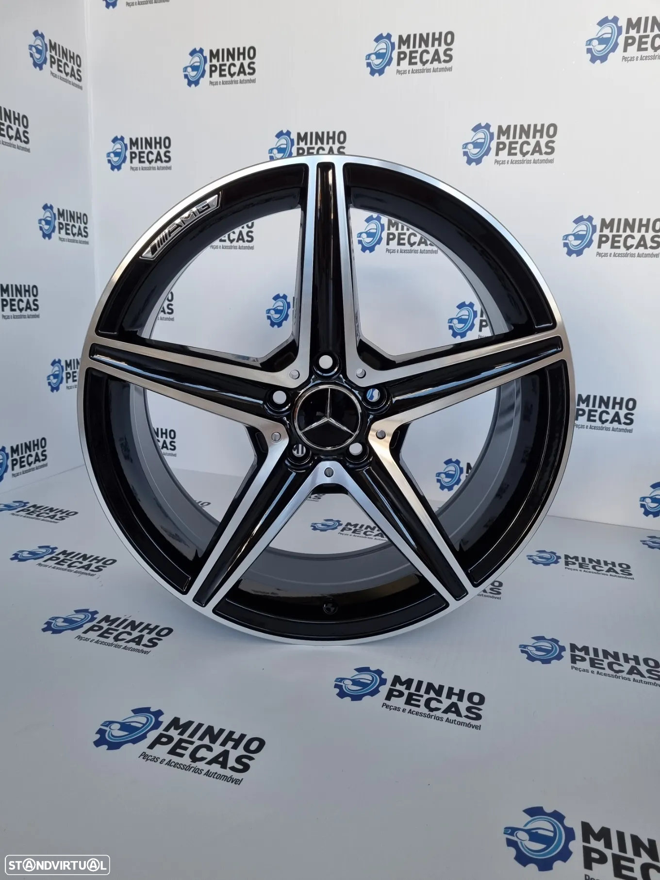 Jantes Mercedes (W205) AMG em 18 Preto Polido - 8