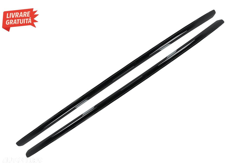 Bare Verticale Decorative Porsche Macan (2014-2023) Negru Lucios- livrare gratuita - 1