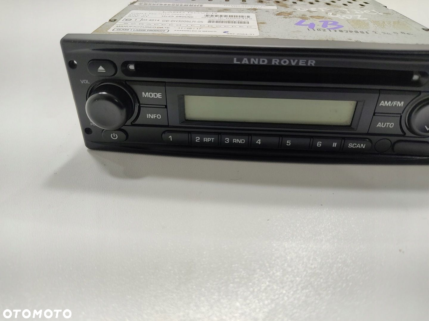FABRYCZNE RADIO CD LAND ROVER DEFENDER 7H1270447BC 7H12-70447-BC 2007-2014 - 3