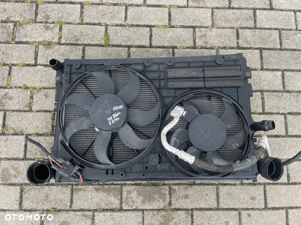 VW PASSAT B6 2,0TDI 170KM KOMPLET CHŁODNIC WENTYLATORY intercooler chłodnica wody
