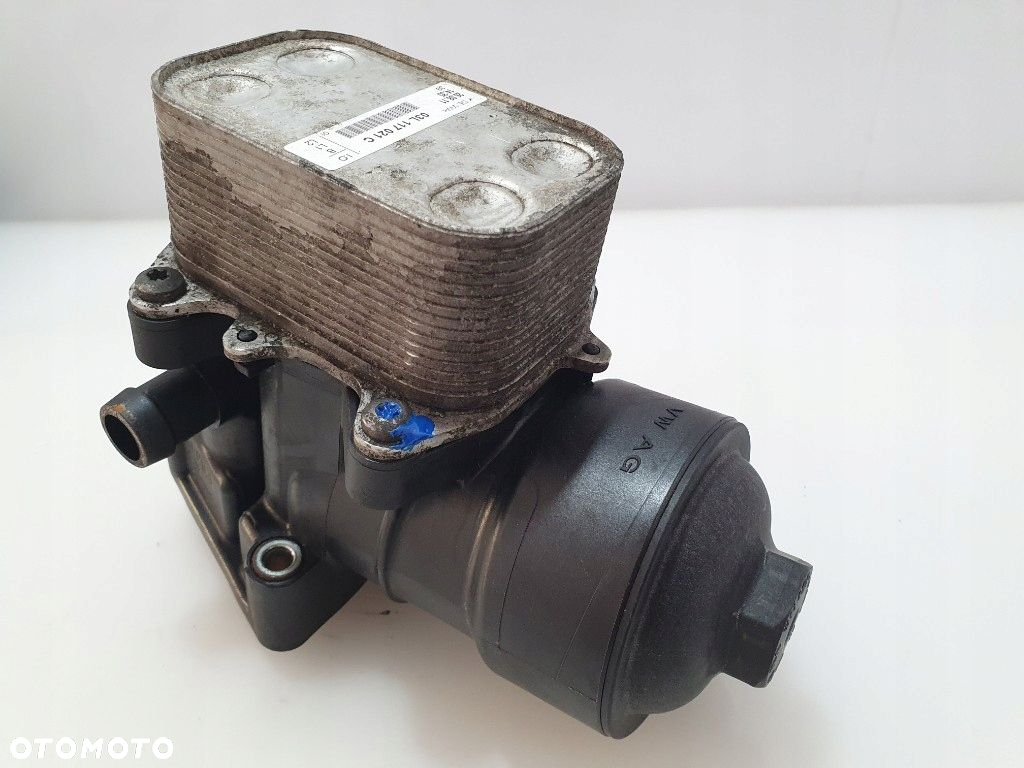 AUDI A3 8P GOLF TOURAN CADDY PODSTAWA FILTRA OLEJU TDI OBUDOWA 03L115389C - 5