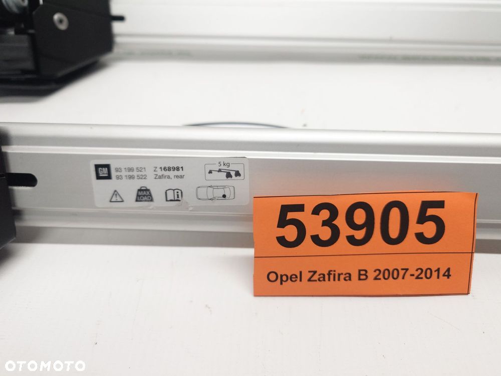 Bagażnik dachowy bazowy belki poprzeczki Opel Zafira B 2007-2014 - 6