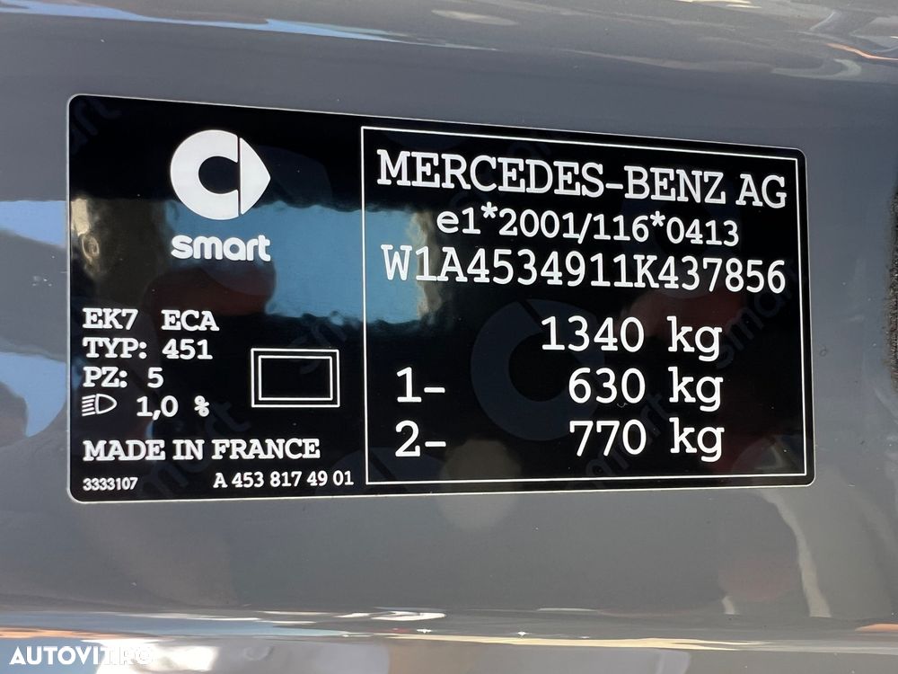 Smart Fortwo 60 kW drive passion - 24