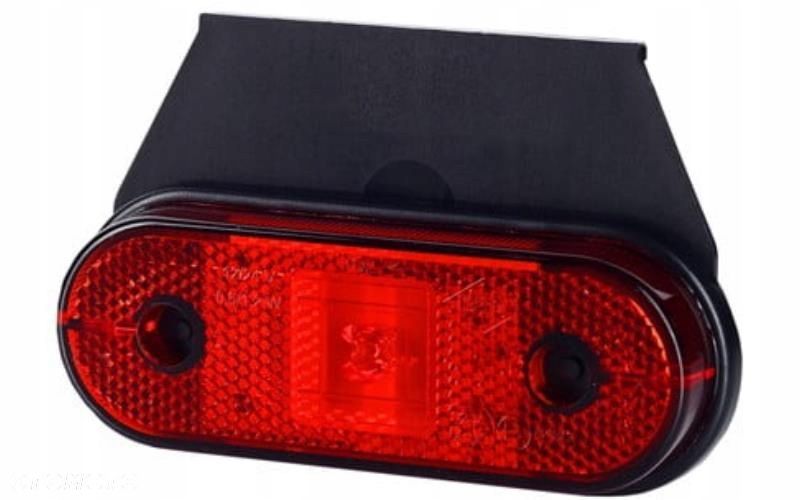 LAMPA OBRYSOWA LED Z ODBLASKIEM CZERWONA WISZĄCA 12/24 V UNIWERSALNA - 1