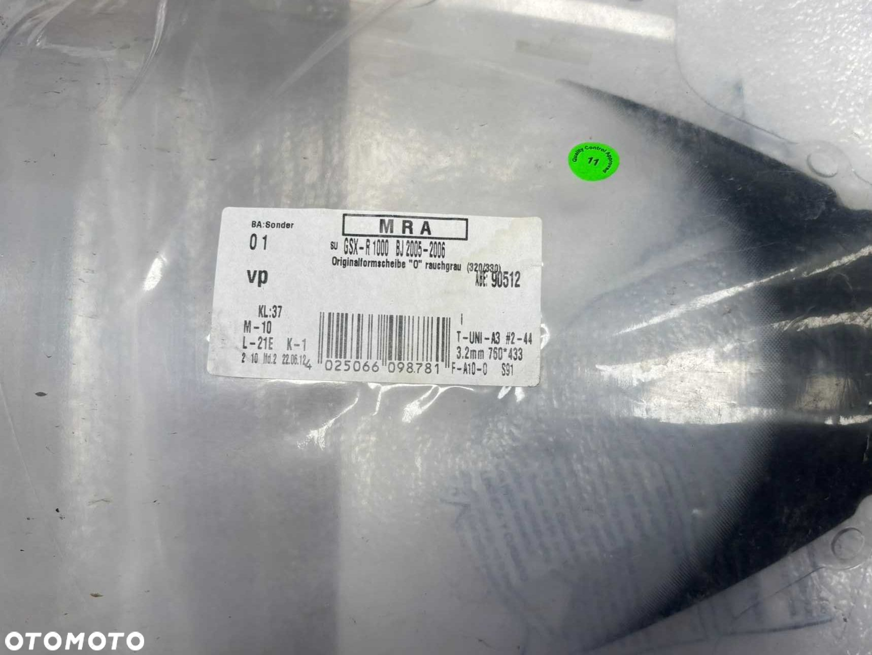 Szyba Owiewka przód Suzuki GSX-R1000. 05-06 K5 K6 [2] - 6