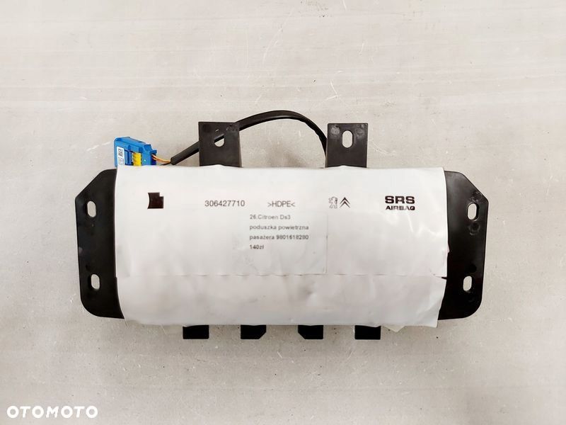 citroen ds3 poduszka airbag pasażera prawa przedni - 1
