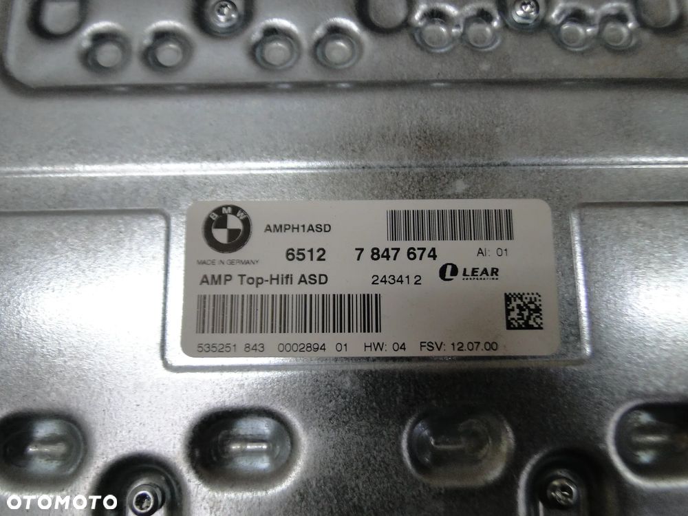 BMW 6 E71 LIFT WZMOACNIACZ MODUŁ RADIA EUROPA - 4