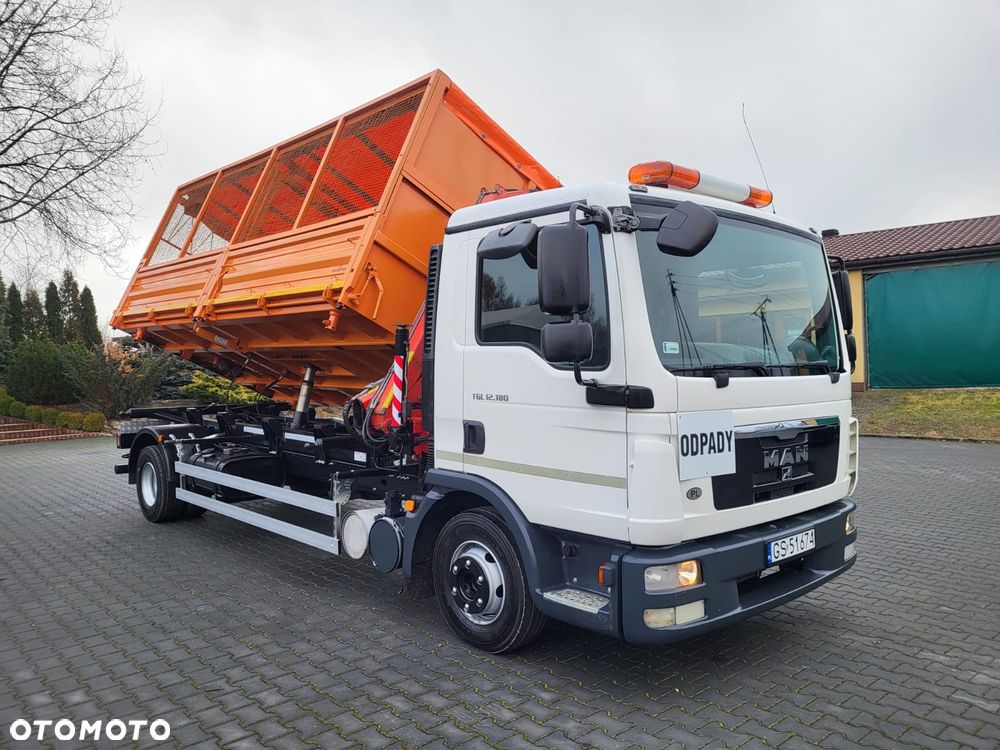 MAN TGL 12.180 Wywrotka 3 Stronna + HDS Komunalny Krajowy - 4