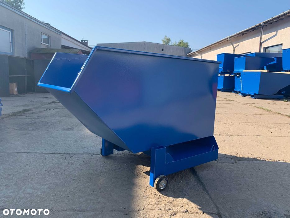 Nieduży i zwrotny pojemnik na kołach, samowyładowczy PMMC LIGHT 400 L - 2