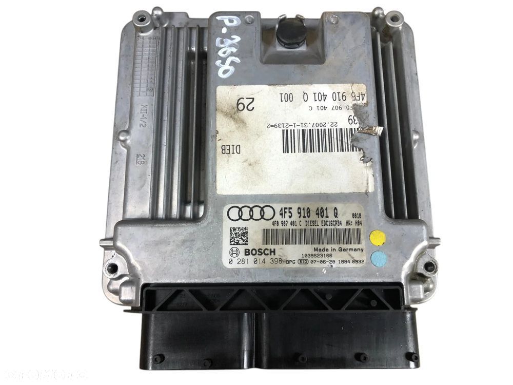 komputer sterownik silnika 4f5910401q audi a6 c6 2.7 tdi 4f0907401c - gwarancja wysyłka montaż