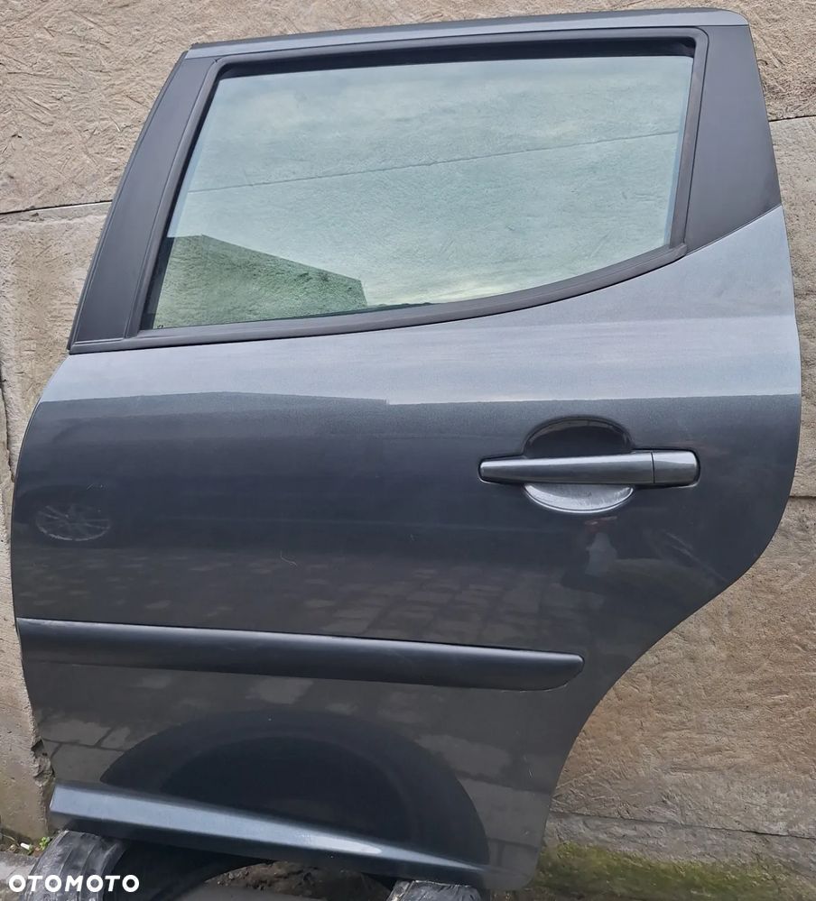 DRZWI LEWY TYŁ KOMPLETNE  -PEUGEOT 207 SW /KOMBI -KTH - 2