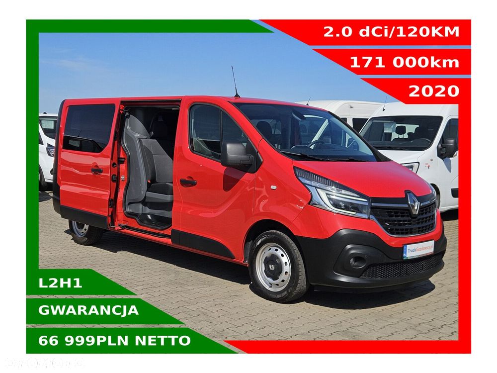Renault Trafic L2H1 *66999zł NETTO* Brygadówka 6 osób 2.0dCi/120KM - 1