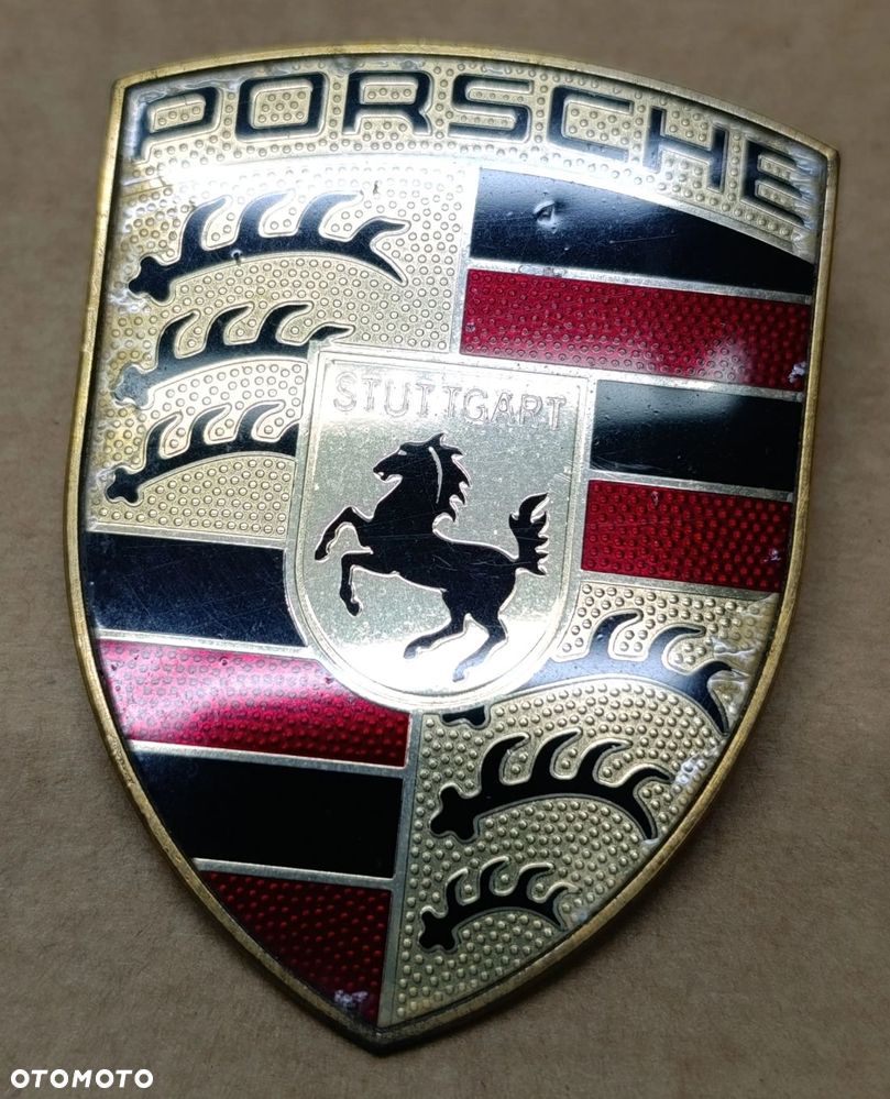 Cayenne I znaczek emblemat zderzaka przód oryginał Panamera GTS Porsche - 1