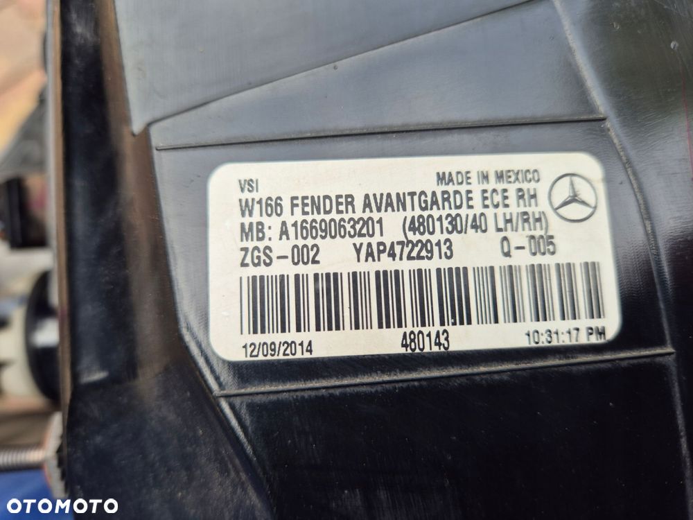 lampa prawy lewy tyl mercedes ml w166 - 7