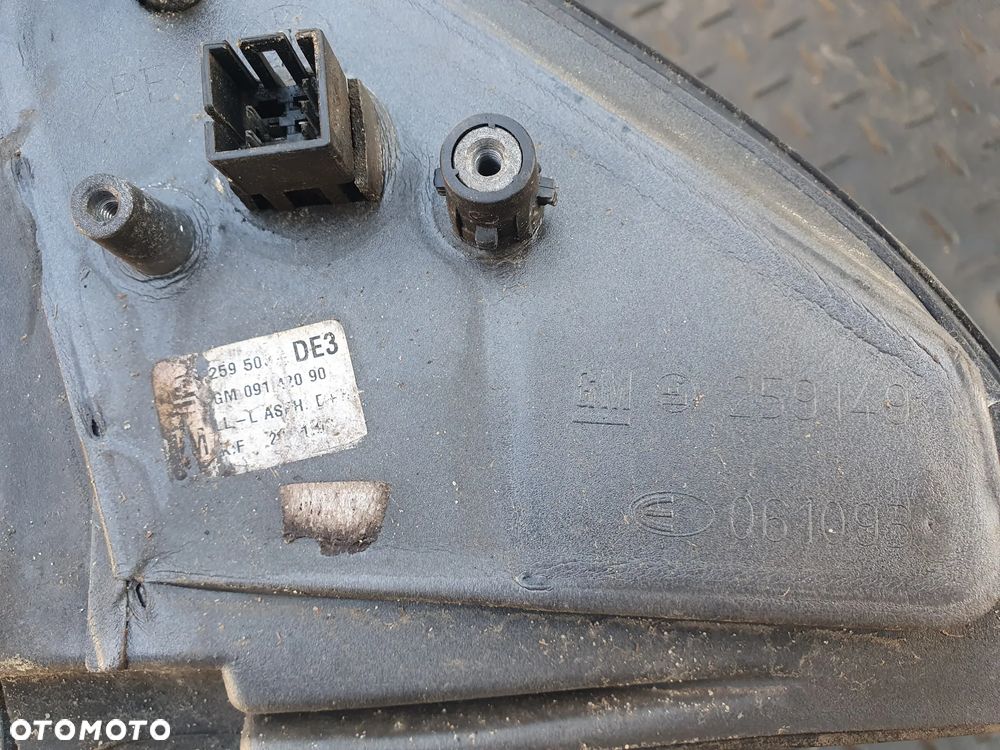 OPEL ASTRA II G LUSTERKO ZEWNĘTRZNE LEWE ELEKTRYCZNE 5PIN E1010534 09142090 SREBRNE POSIADAM 2 SZT - 4