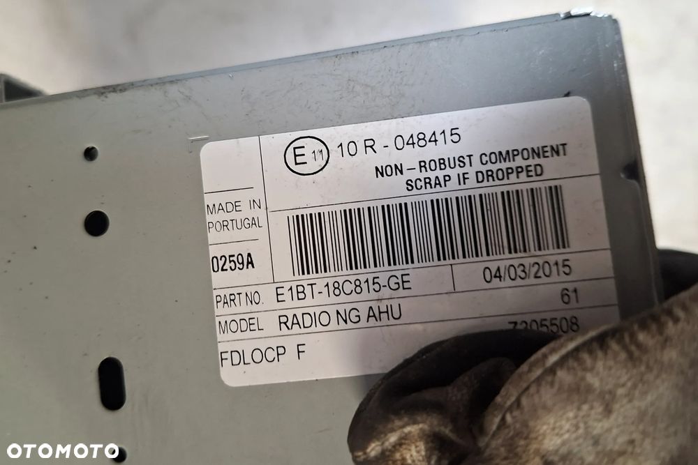 FORD FIESTA MK7 VII 15r RADIO PANEL STEROWANIA E1BT-18C815-GE C1BT-18K811PA - 3