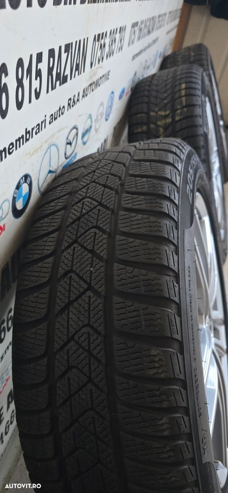 Jante R17 Mercedes Cla W117 Gla X156 A/B C/EClass 205/55R17 5x112 Anvelope Pirelli Iarna Noi - 8