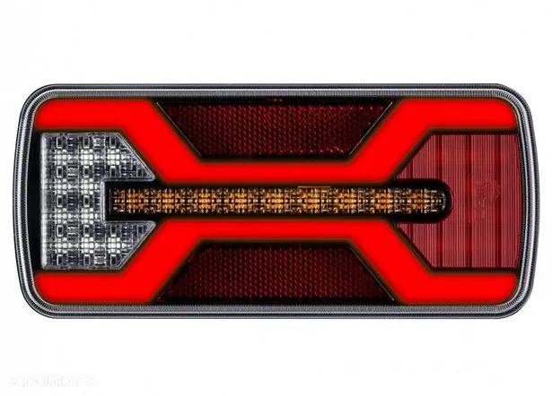 Lampy tylne zespolone LED X-SPIDER komplet ciągnik przyczepa naczepa 12/24V - 12