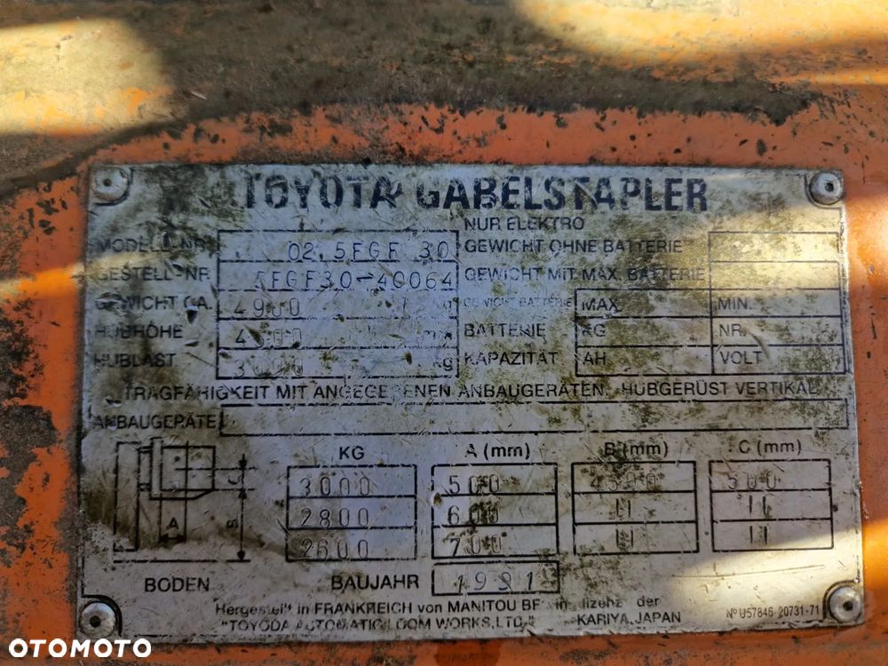 Toyota 5FGF30 - 9