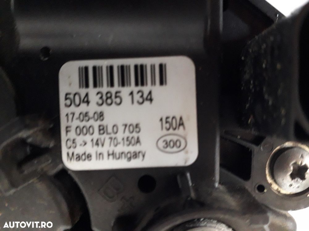 Alternator Fiat Ducato 2.3 JTD MJET 504385134 2011 2012 2013 2014 2015 2016 2017 2018 2019 - 4