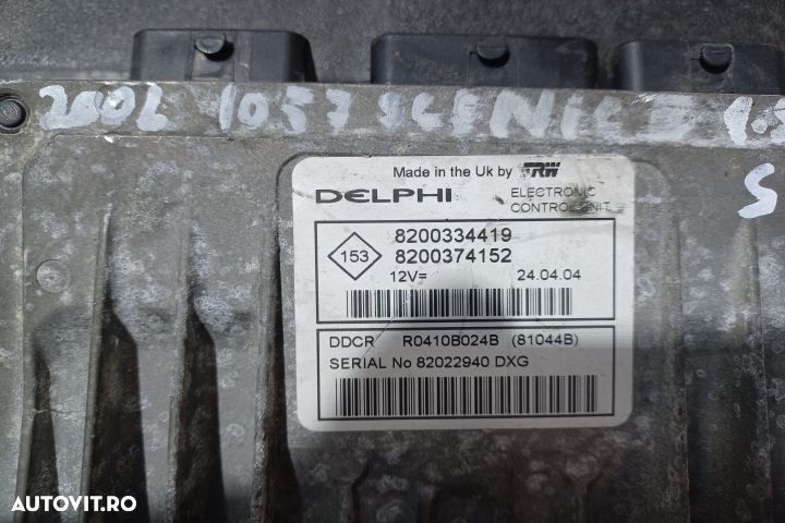 Calculator motor ECU 8200334419  8200374152 - 1.5 dci k9k 8200334419 - 3