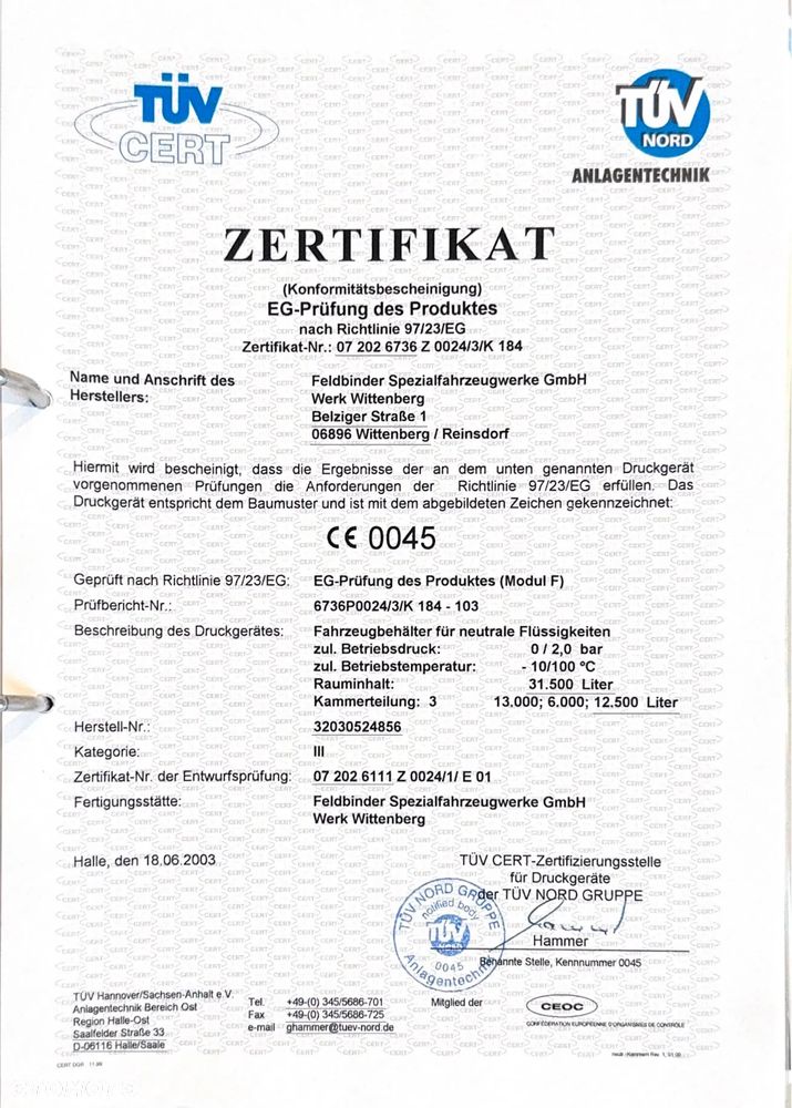 Feldbinder TSA 32.3 - 21