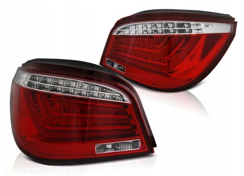 Lampy tylne kpl Neon Red White Bmw 5 e60 2003-2007 - 1