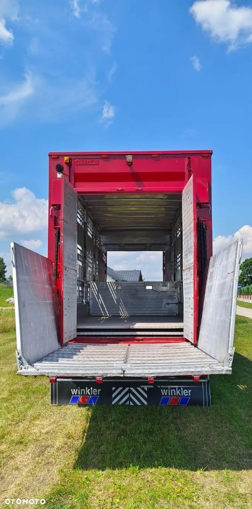 Pezzaioli RBA 32/TRZYOSIOWA PRZYCZEPA-2XBYDŁO,3X TRZODA/HYDRAULICZNIE PODNOSZONY DACH I PODŁOGI / OŚ ŚRODKOWA PODNOSZONA - 18