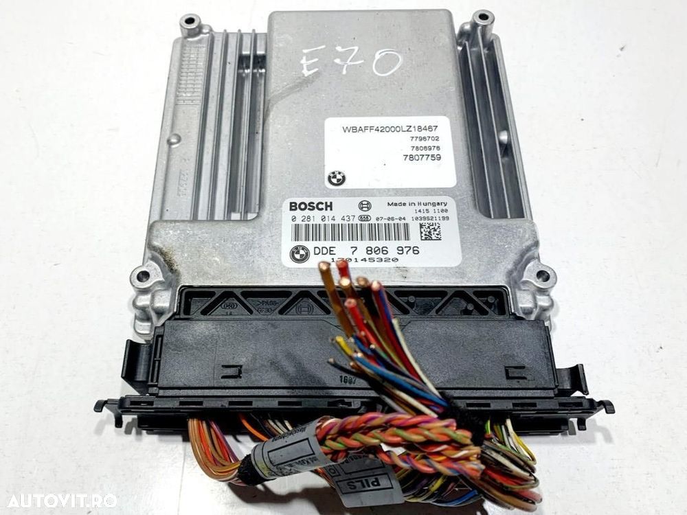 Calculator motor ecu BMW X5 (2007-2013) [E70] 3.0d M57 306d3 7806976 - 1
