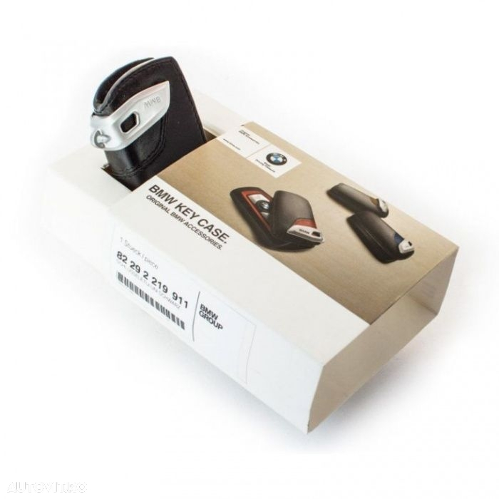 Husa protectie cheie originala Bmw piele neagra - 3