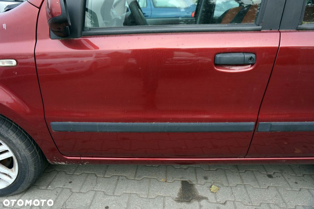 DRZWI PRZEDNIE LEWE PANDA II 132F  CZERWONY ROSSO FIAT 2003-2012 - 2