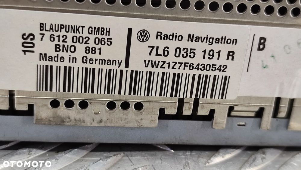 VW TOUAREG 7L 03-09R RADIO CD NAWIGACJA KOD ORYGINAL 7L6035191 - 30