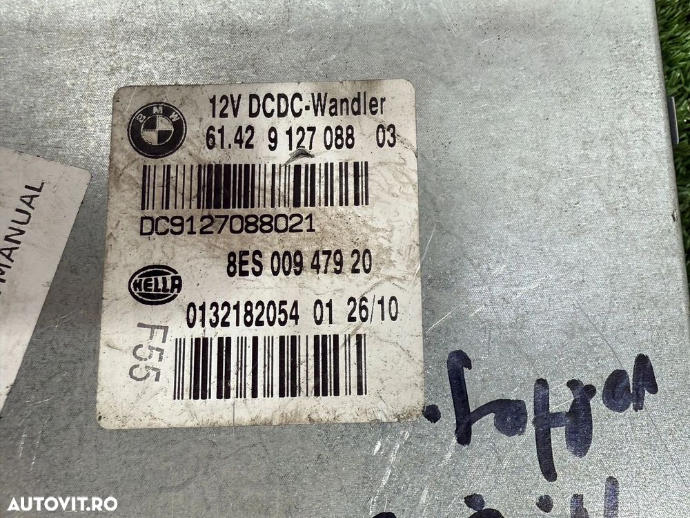 MODUL CONTROL TENSIUNE VOLTAJ (2 BUC.) BMW 318I SERIA 3 E90 LCI 2.0 BENZINA 2008 2005-2013 BMW 116D SERIA 1 E87 LCI 2.0 DIESEL 2010 2004-2013 COD OEM 61429113348 6142911334802 9113348 6142912708803 61429127088 912708803 - 6