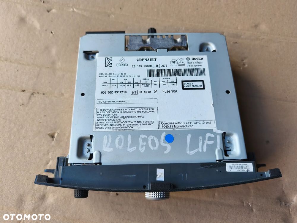 RADIO NAWIGACJA CZYTNIK 281159507R RENAULT KOLEOS I LIFT - 3
