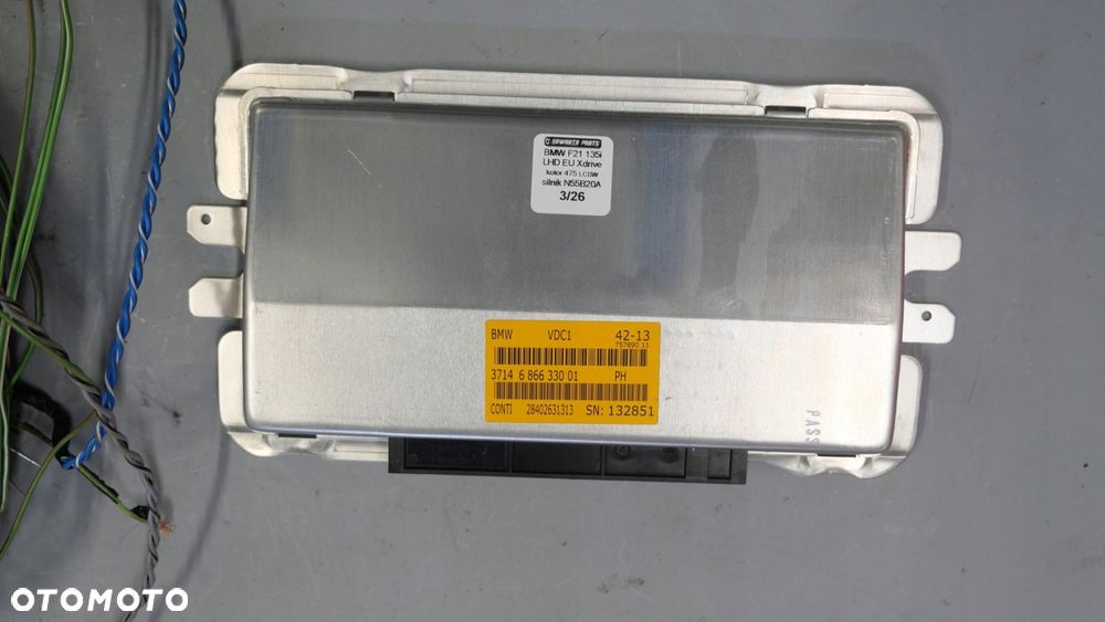 bmw f20 f30 f31 f80 f15 f16 f10 moduł sterownik vdc wiązka 6866330 - 8